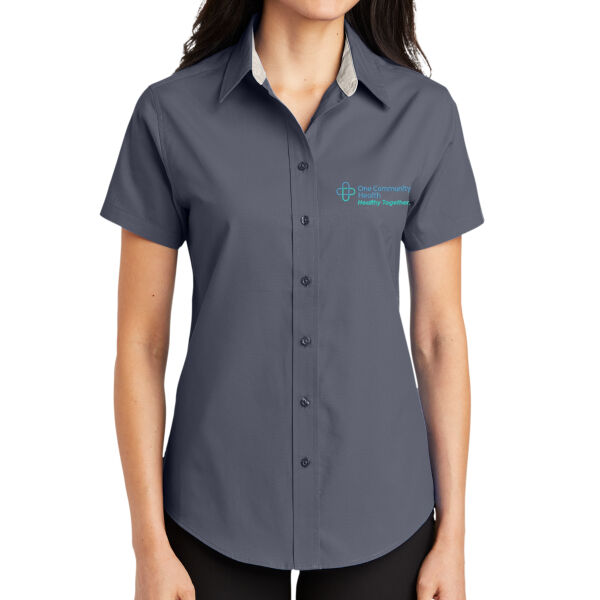 OCH - Ladies Short Sleeve Easy Care Shirt Thumbnail